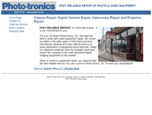 Tablet Screenshot of photo-tronics.com